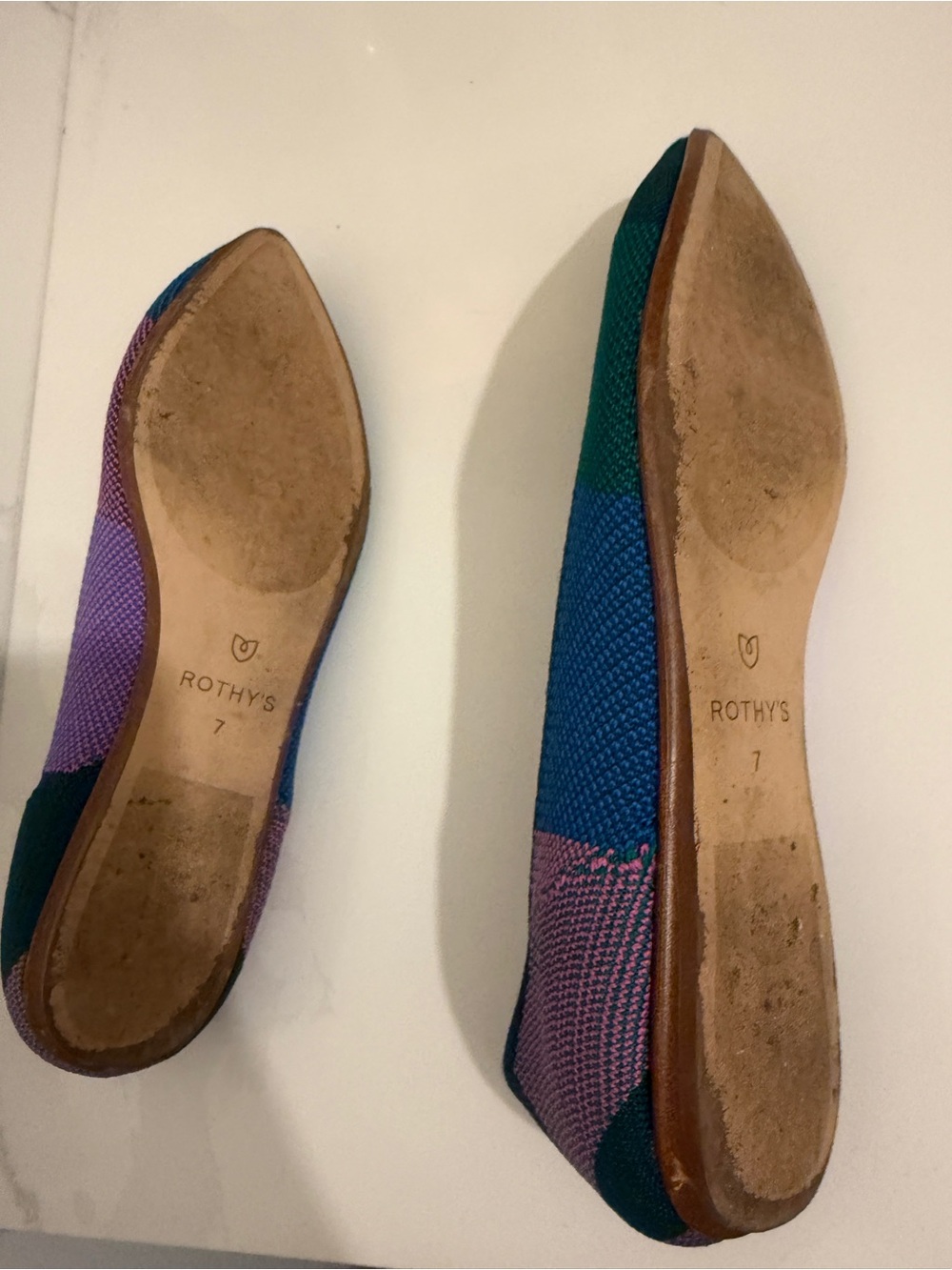 Rothy's Pointed Knit Flats in Retired Sugared Berry Size 7 - Picture 4 of 5